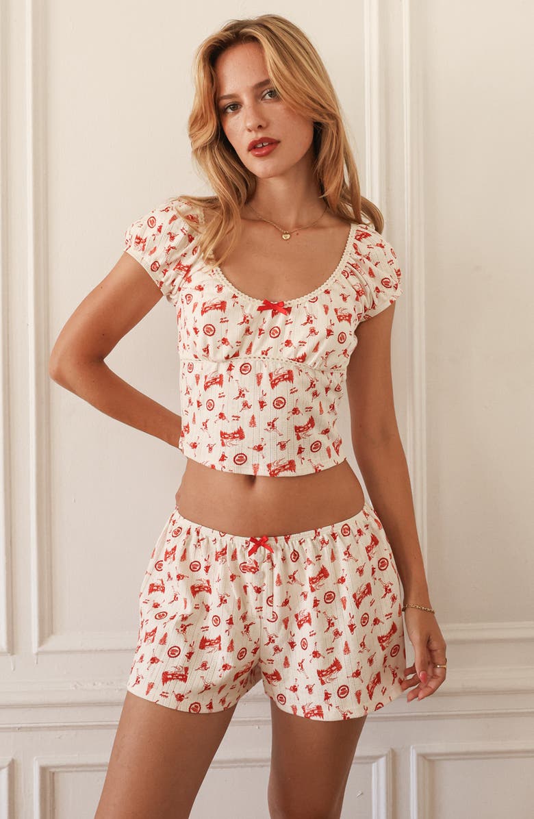 Dippin Daisys Snowcap Top, Alternate, color, Holiday On Ice