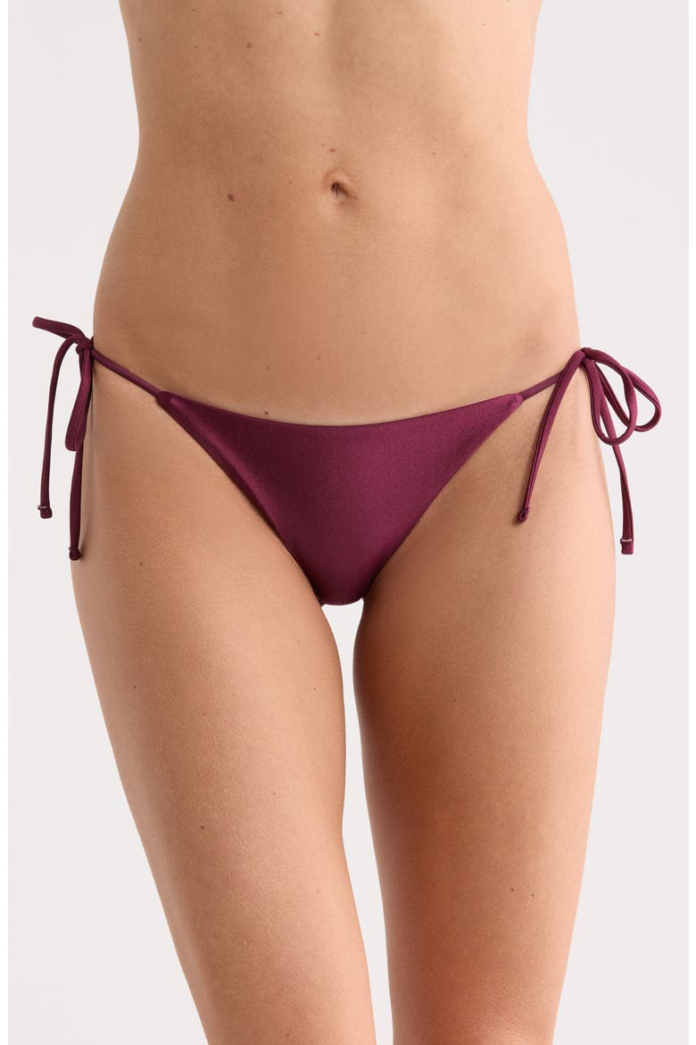 Sunning Side Tie Bikini Bottoms, Main, color, PINK
