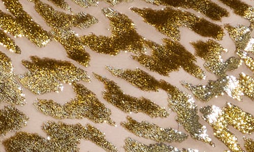 Simkhai Luella Leopard-print Blouse In Gold