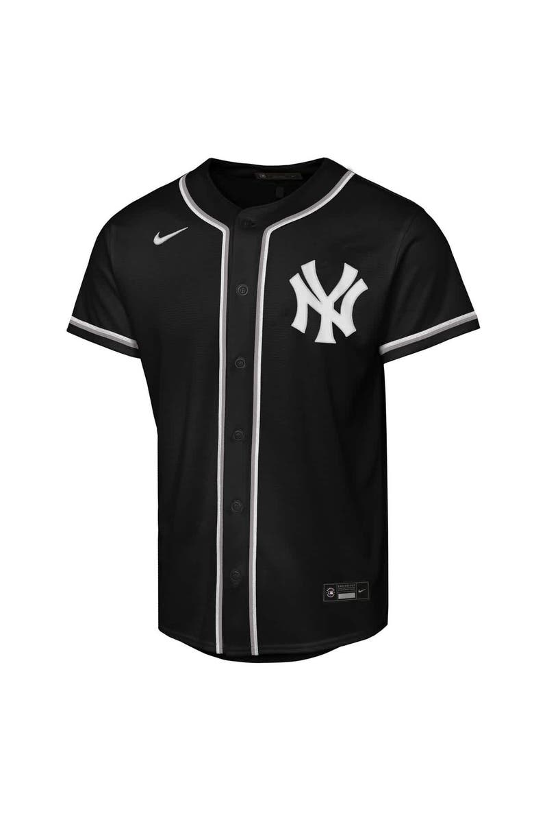 Nike Youth Nike Aaron Judge Black New York Yankees Fashion Replica Player Jersey, Alternate, color, Black
