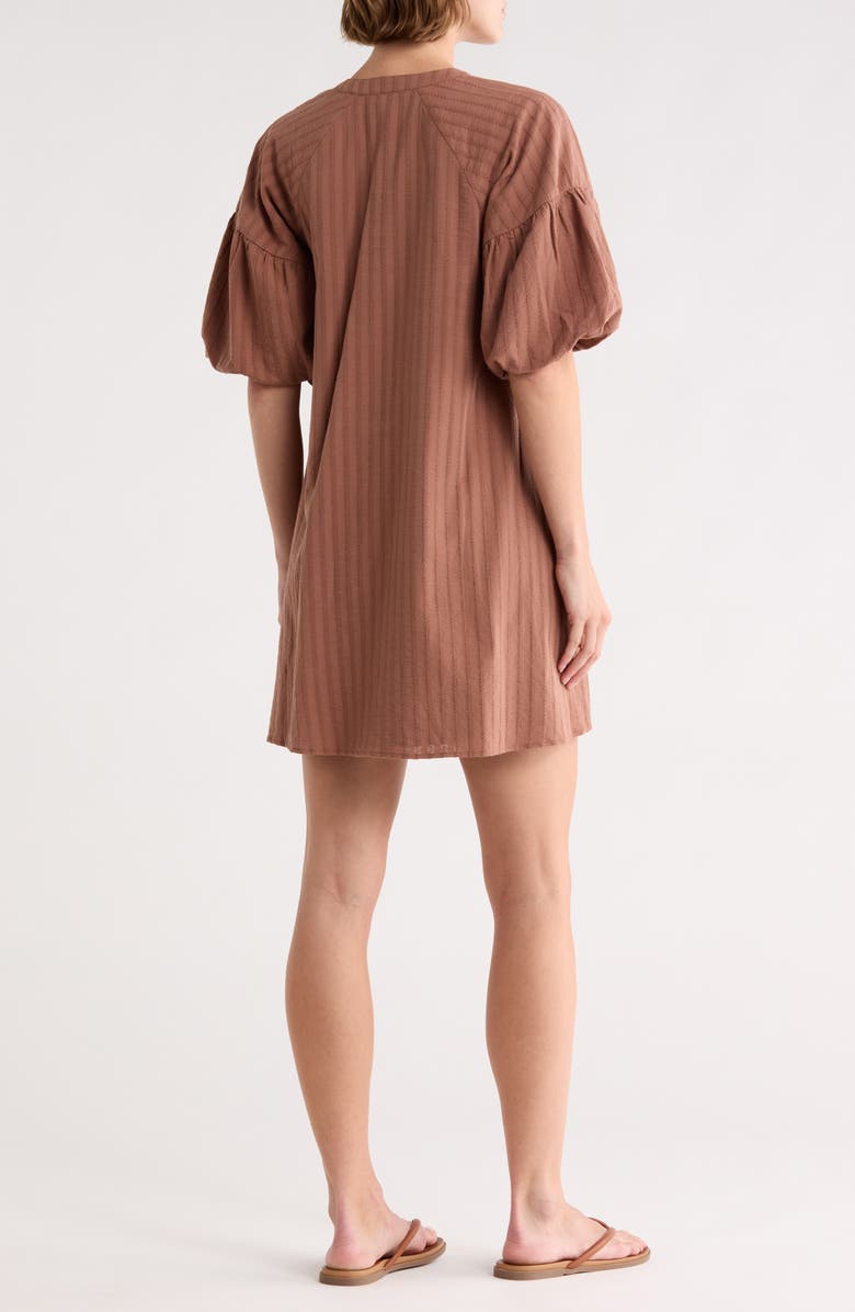 Habitual Bubble Sleeve Shift Minidress, Alternate, color, Clove