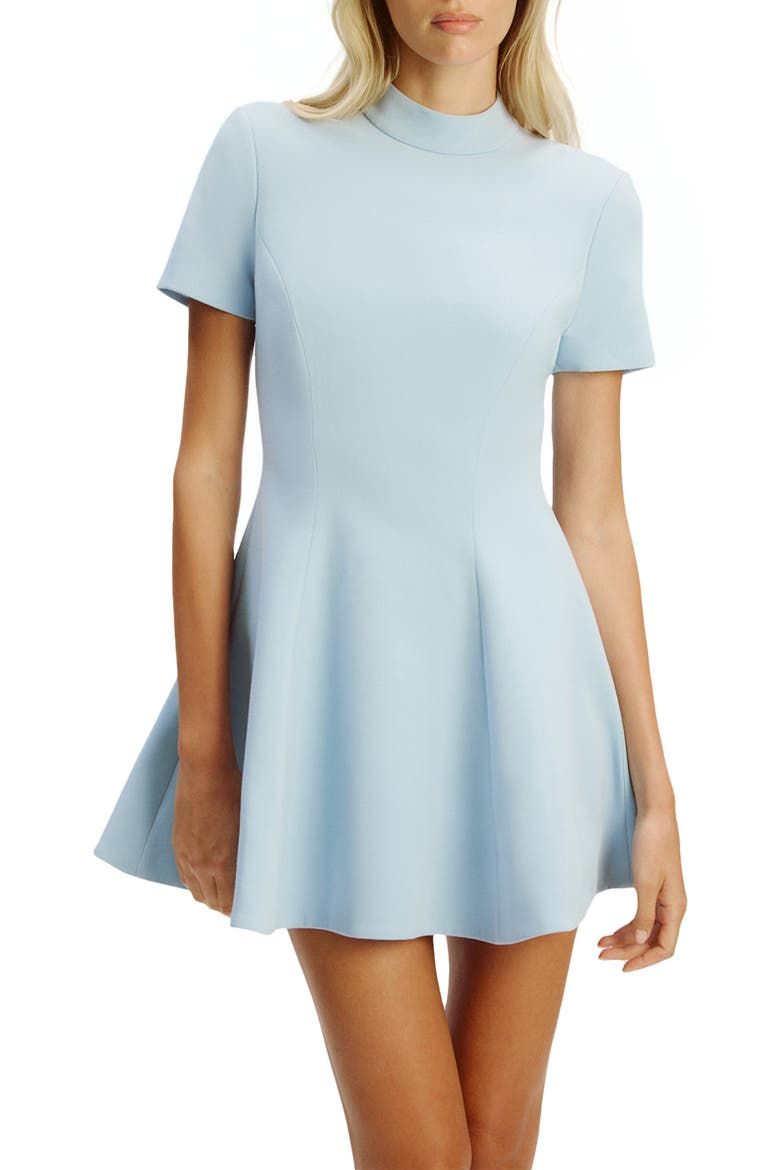 Zephyra Short Sleeve Minidress, Alternate, color, SOFT BLUE