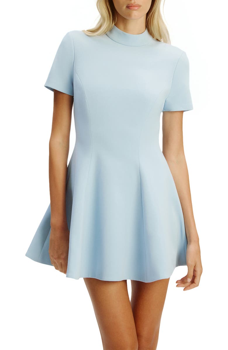 Bardot Zephyra Short Sleeve Minidress, Alternate, color, Soft Blue
