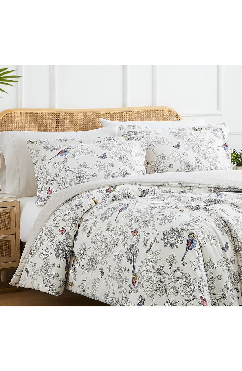 SOUTHSHORE FINE LINENS Bayberry Reversible Duvet & Sham Set, Alternate, color, Beige