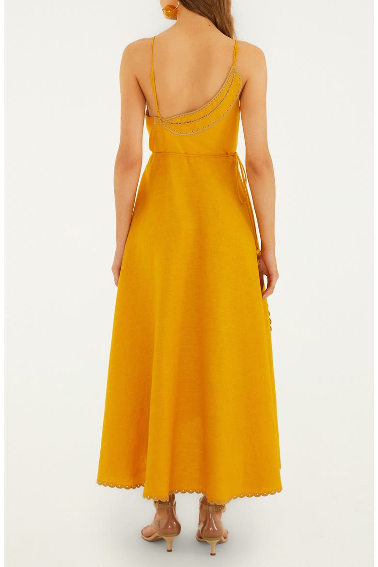 banana bridesmaid dresses FARM Rio Bananas Maxi Wrap Dress | Yellow | Size XXS