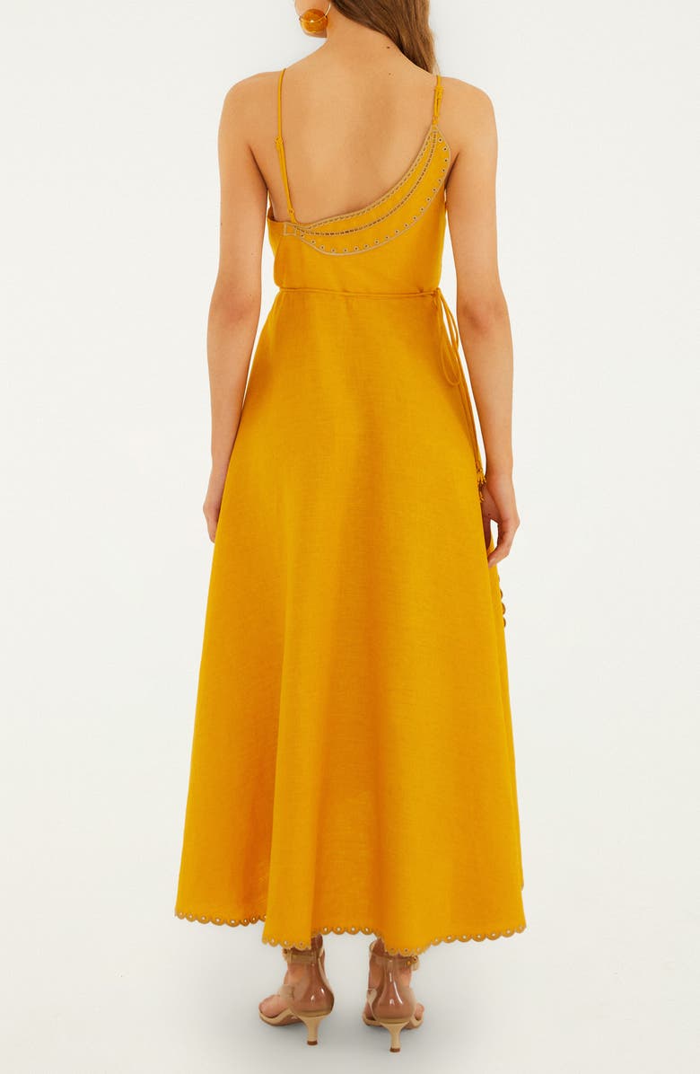 FARM Rio Bananas Maxi Wrap Dress, Alternate, color, Yellow