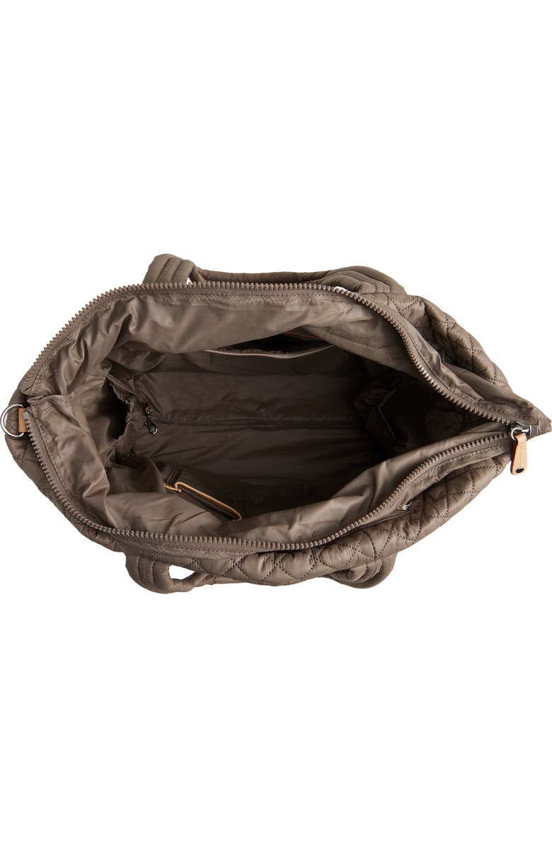 MZ Wallace Large Metro Quilted Nylon Travel Tote, Alternate, color, Morning Dove