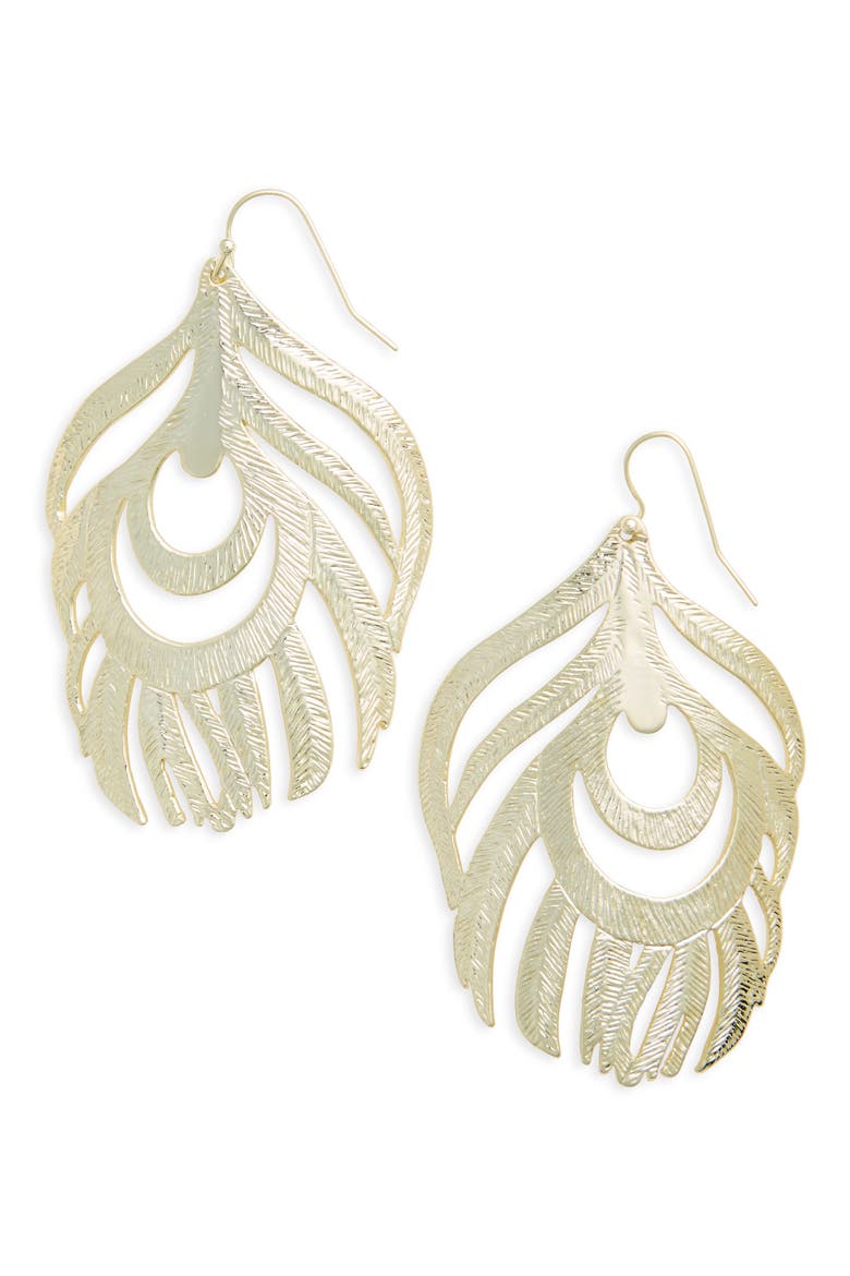 Statement Earrings, Main, color, GOLD