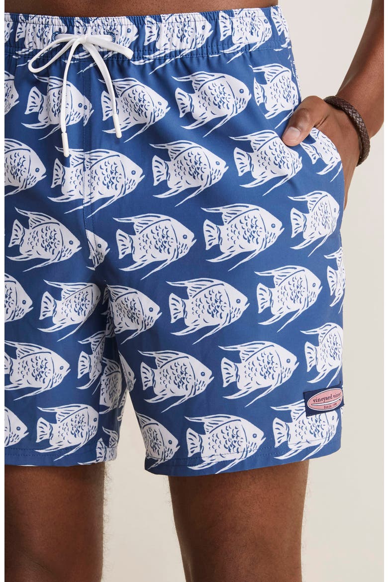 7-Inch Chappy Swim Trunks, Alternate, color, BLUE FISH