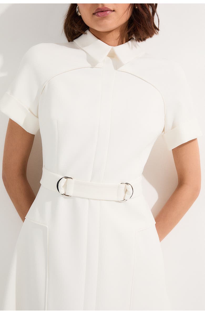 Karen Millen Full Skirted Midi Dress, Alternate, color, Ivory