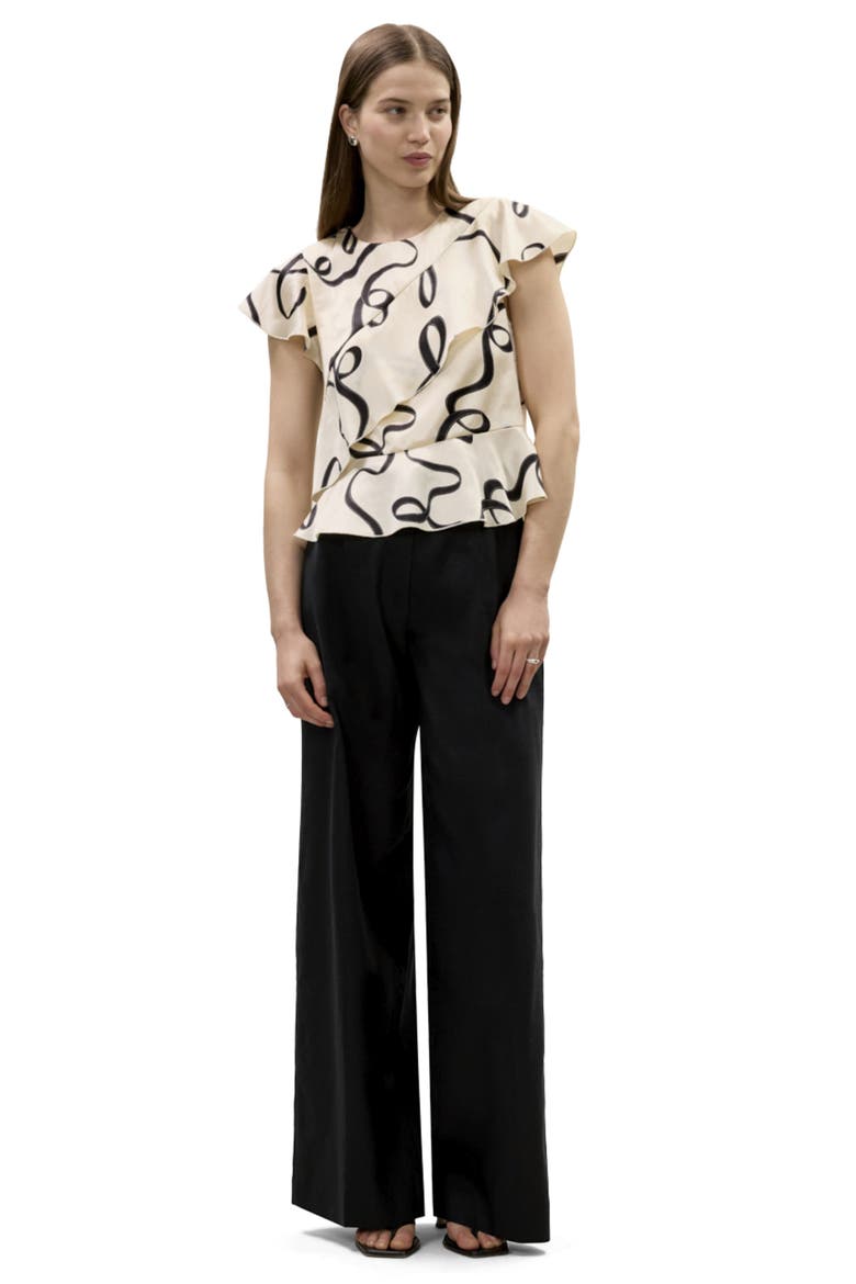 Hollis Satin Top, Alternate, color, Ribbon Print