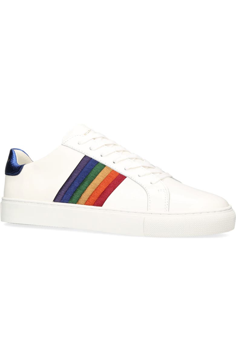 Kurt Geiger London Lennon Embroidered Sneaker, Main, color, White Multi