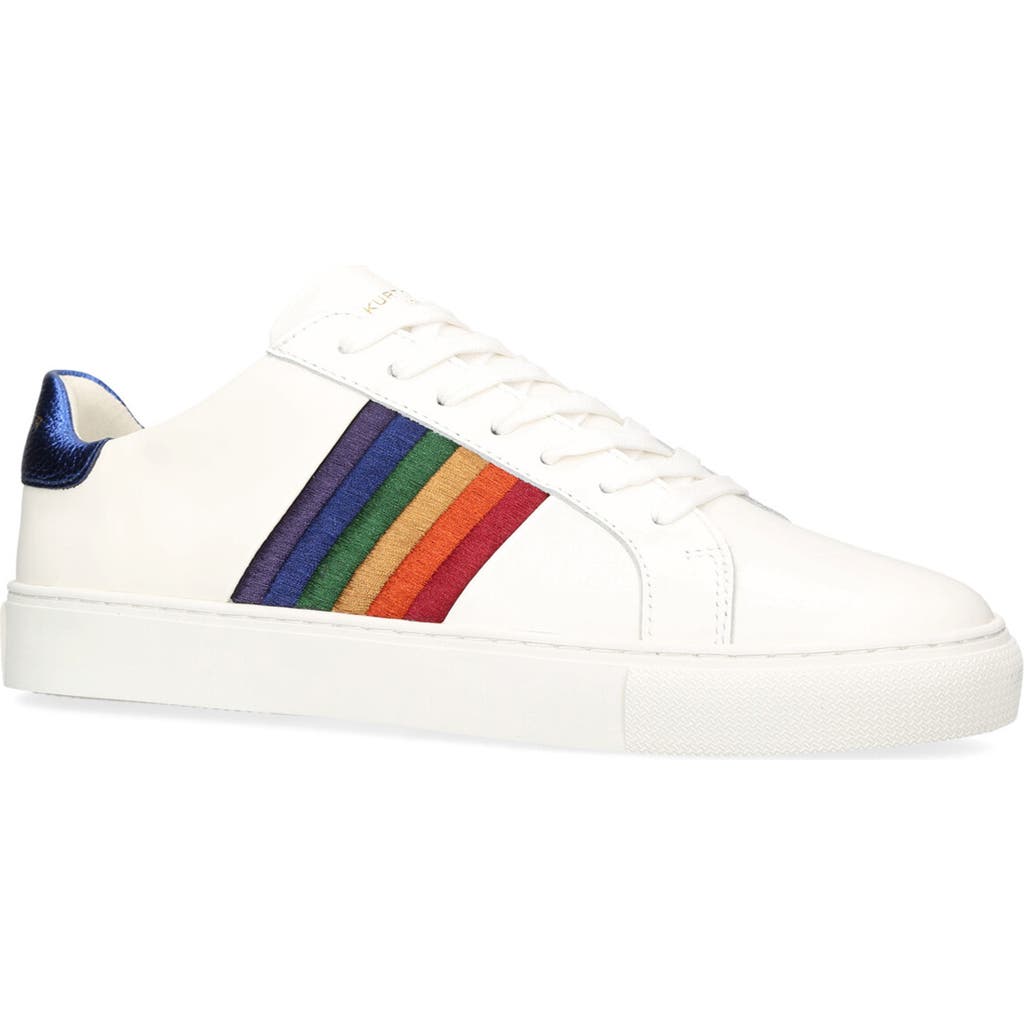 Kurt Geiger Lennon Rainbow-motif Low-top Leather Trainers