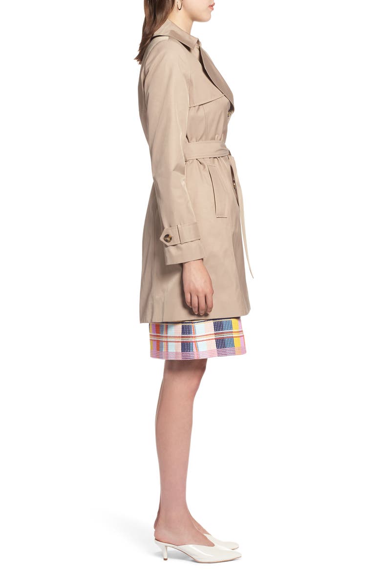 Hooded Trench Coat, Alternate, color, KHAKI