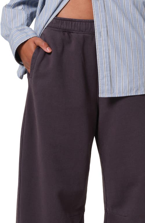 Shop Citizens Of Humanity Miro Cotton Fleece Sweatpants In Charcoal