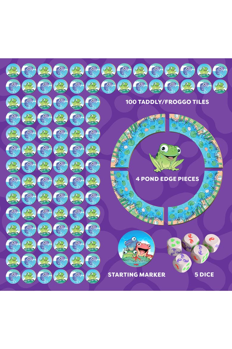 Froggos Dice Game, Alternate, color, Yellow Multi