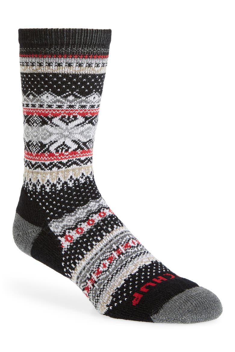 x CHUP Premium Hansker Crew Socks, Main, color, BLACK