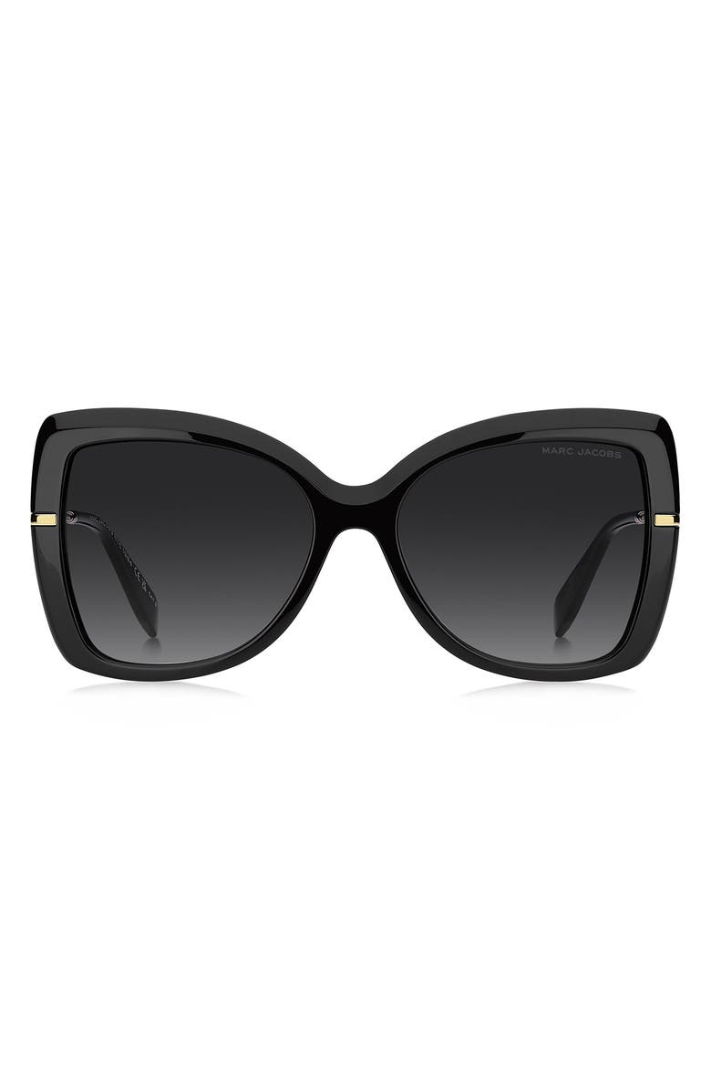 Marc Jacobs 56mm Gradient Butterfly Sunglasses, Main, color, 