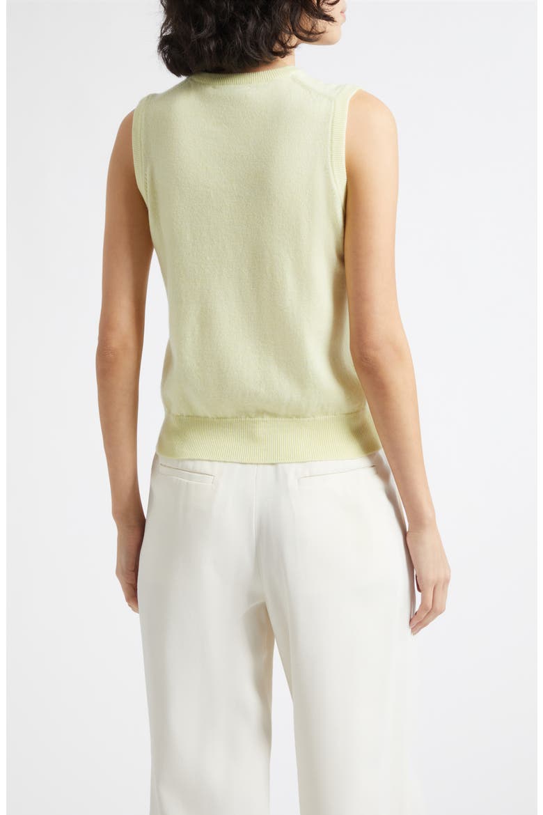 Iris Cashmere Sweater Vest, Alternate, color, CITRON