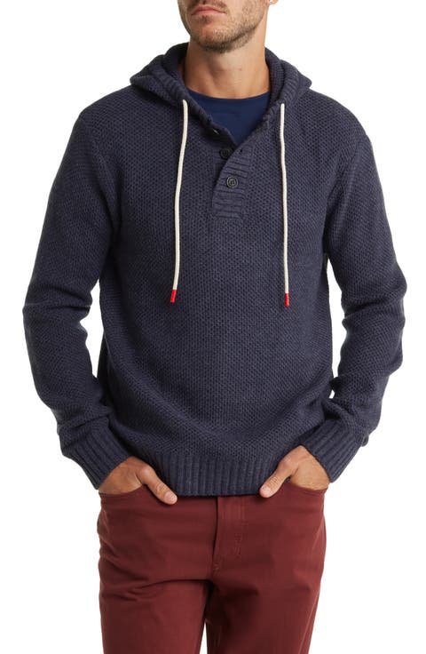 Textured Knit Hoodie