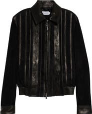 Versace Mixed Media Blouson Jacket