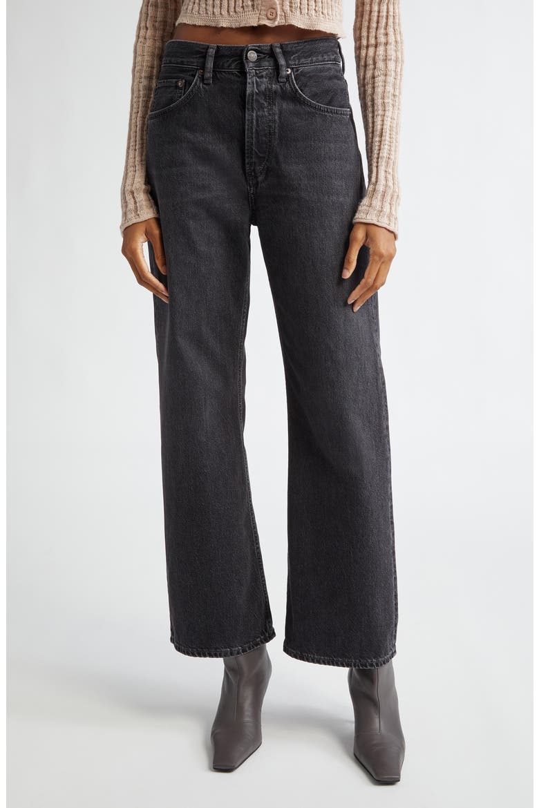2021F Loose Fit Jeans, Main, color, BLACK
