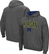 COLOSSEUM Men's Colosseum Charcoal Michigan Wolverines Arch & Logo 3.0 Pullover Hoodie
