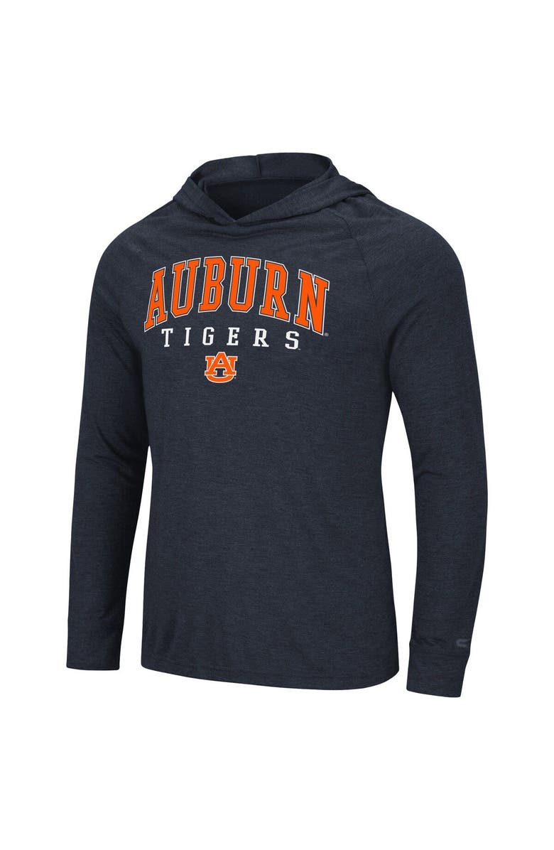 COLOSSEUM Men's Colosseum Navy Auburn Tigers Campus Long Sleeve Hooded T-Shirt, Alternate, color,