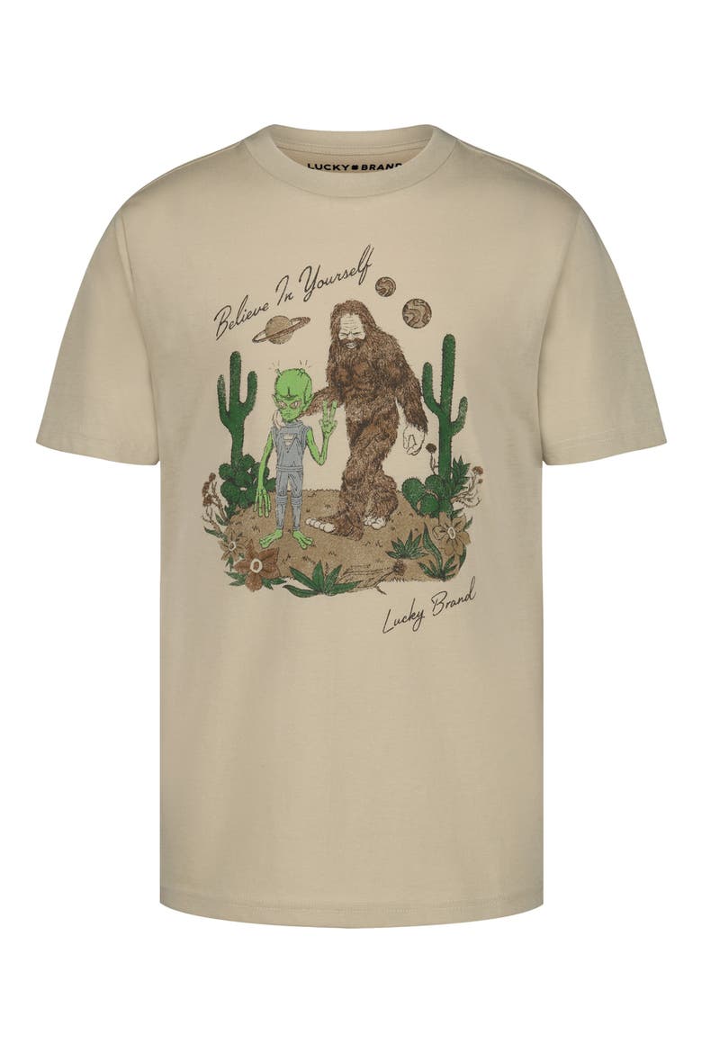 Kids' Believe Graphic T-Shirt, Main, color, SAFARI