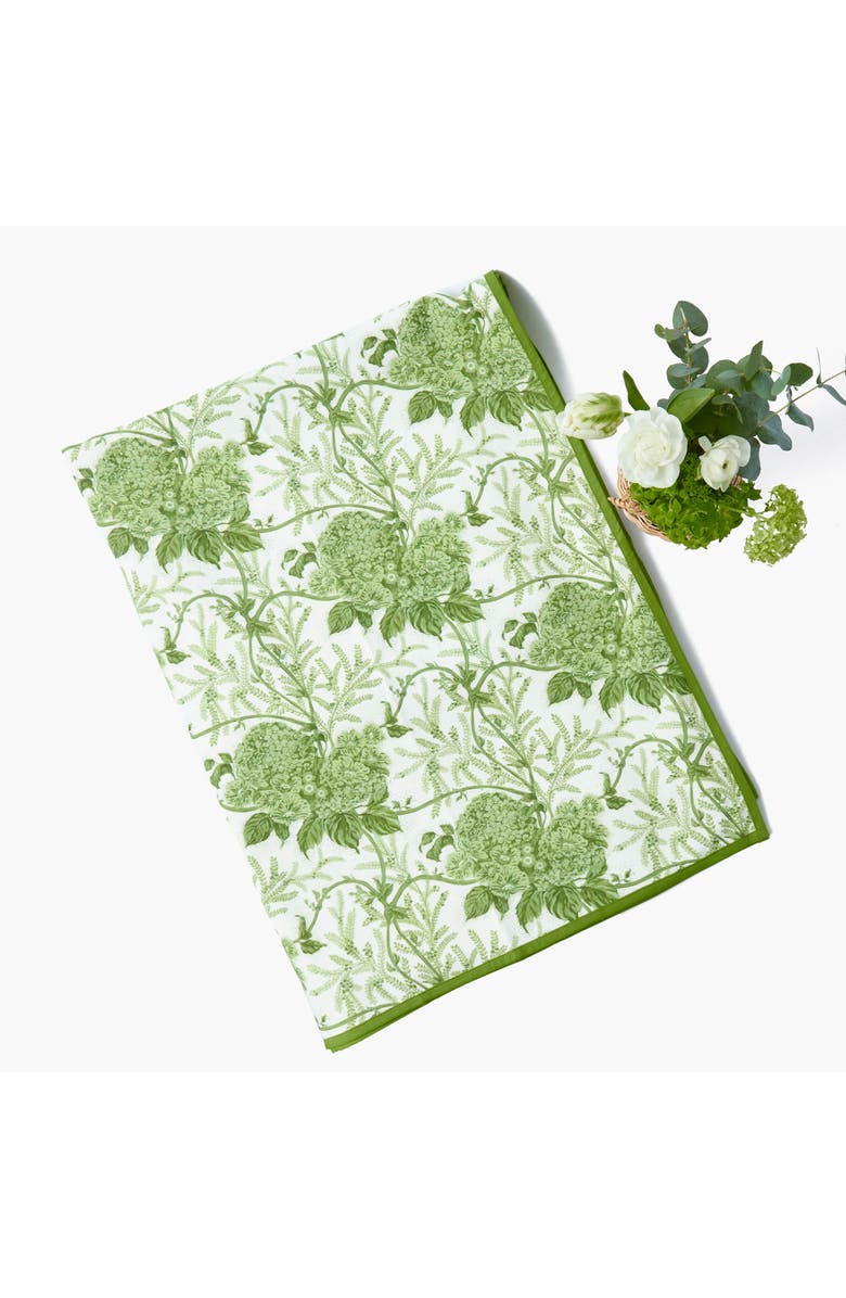 Mrs. Alice Lady Isabella's Garden Tablecloth, Main, color, Green