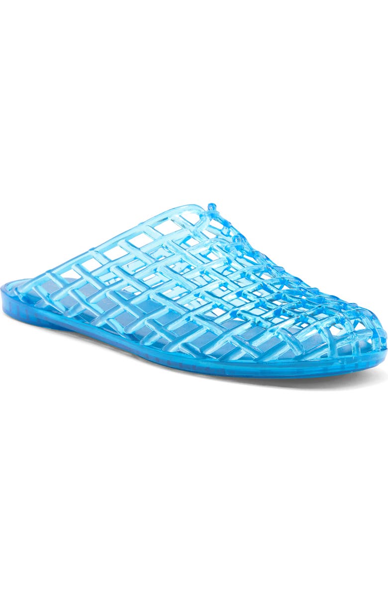 Jeffrey Campbell Sea Glass Jelly Mule, Main, color, Blue