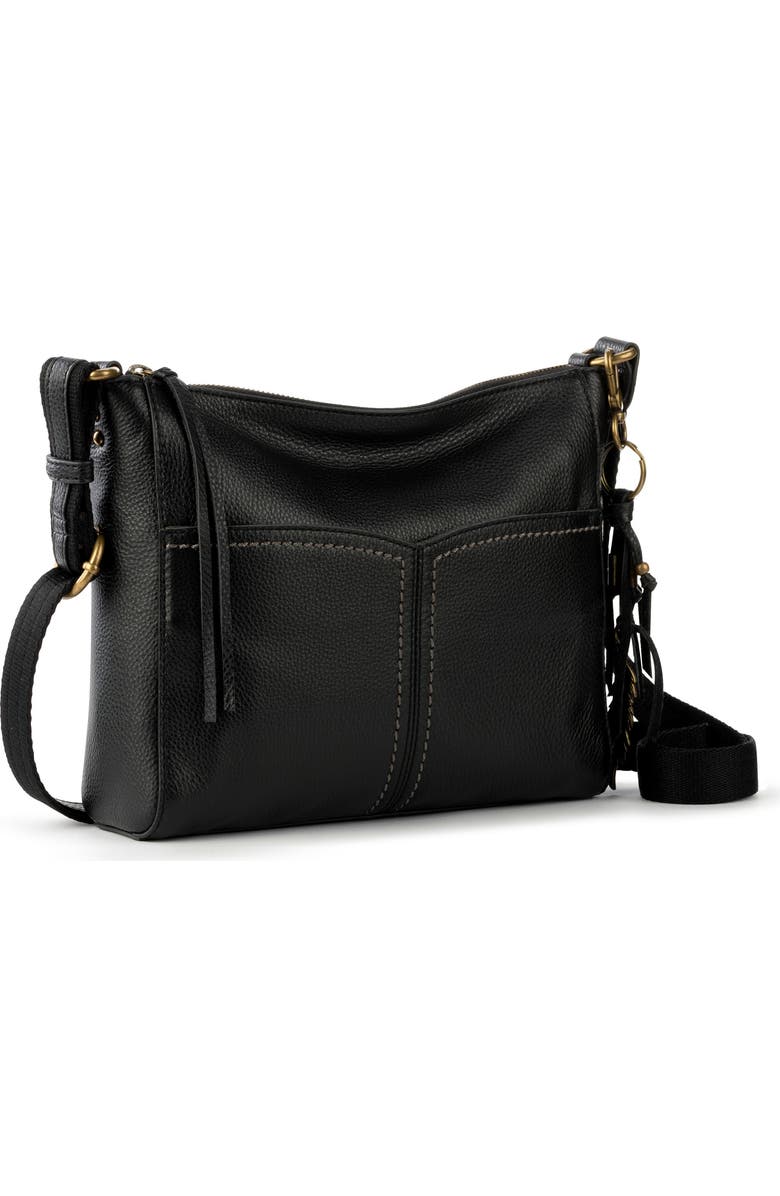 The Sak Alameda Leather Crossbody Bag, Alternate, color, Black Rb
