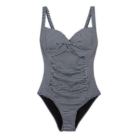 Sakari Seeksucker Tummy Control One Piece Bathing Suit