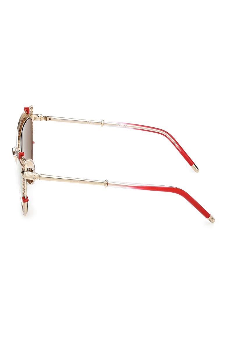 Dolly 54mm Cat Eye Sunglasses, Alternate, color, PALE GOLD / ZEISS BRONZE