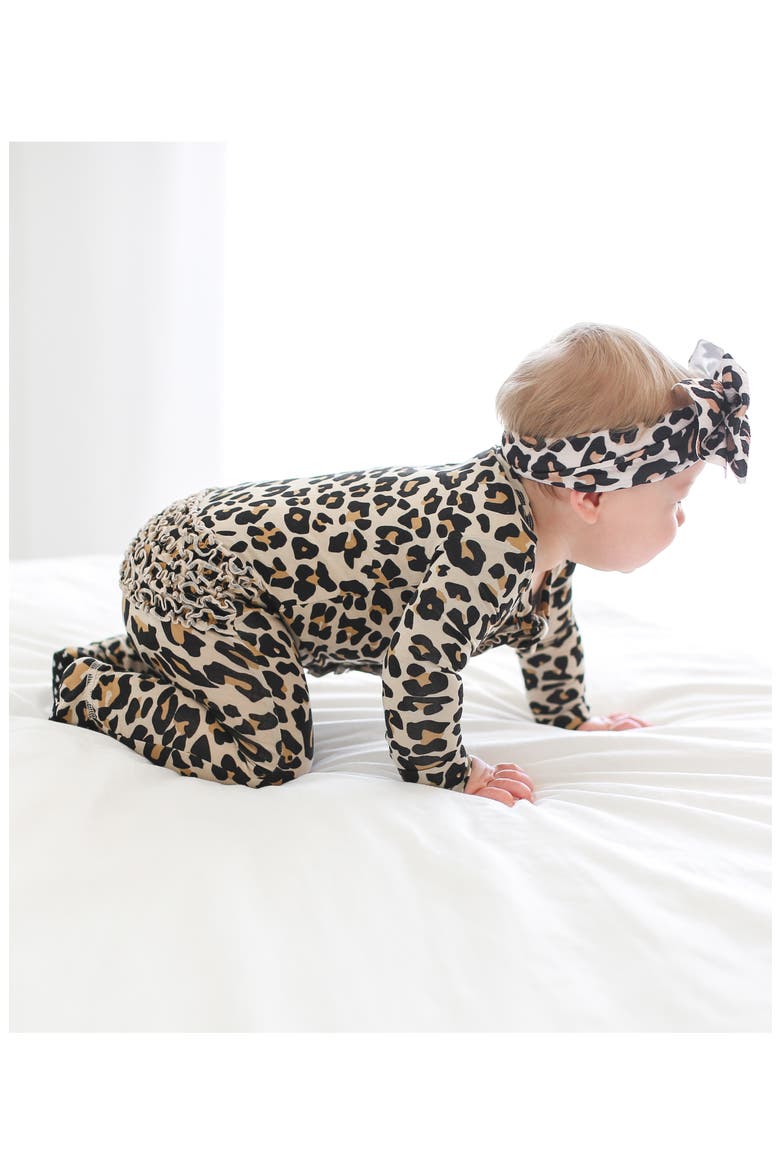 Lana Leopard Ruffle Footie, Alternate, color, LANA LEOPARD