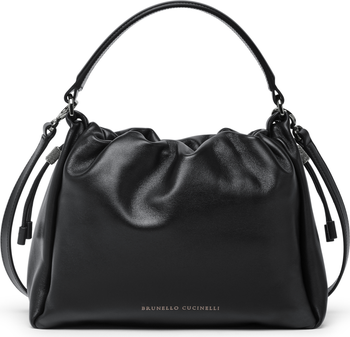 Brunello Cucinelli Small Soft Leather Mellow Bucket bag