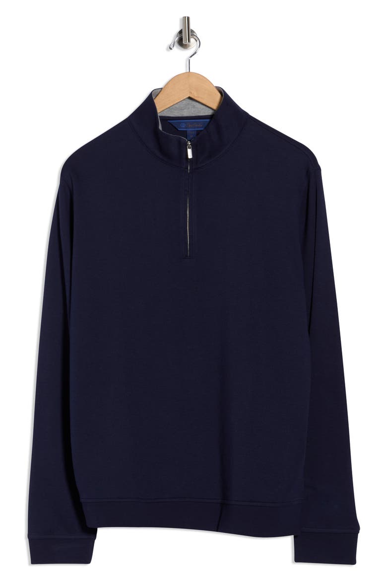 Quarter Zip Pullover, Alternate, color, NAVY