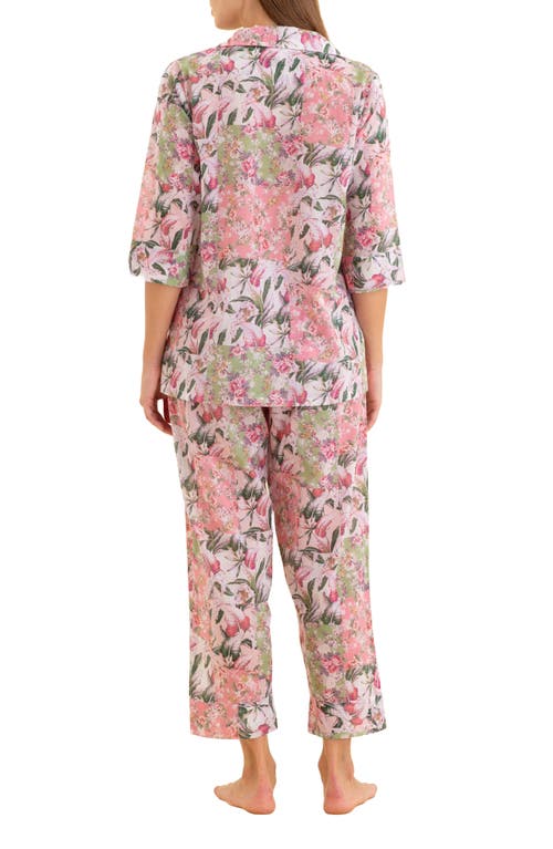 PAPINELLE PAPINELLE PALISADES COTTON VOILE CROP PAJAMAS