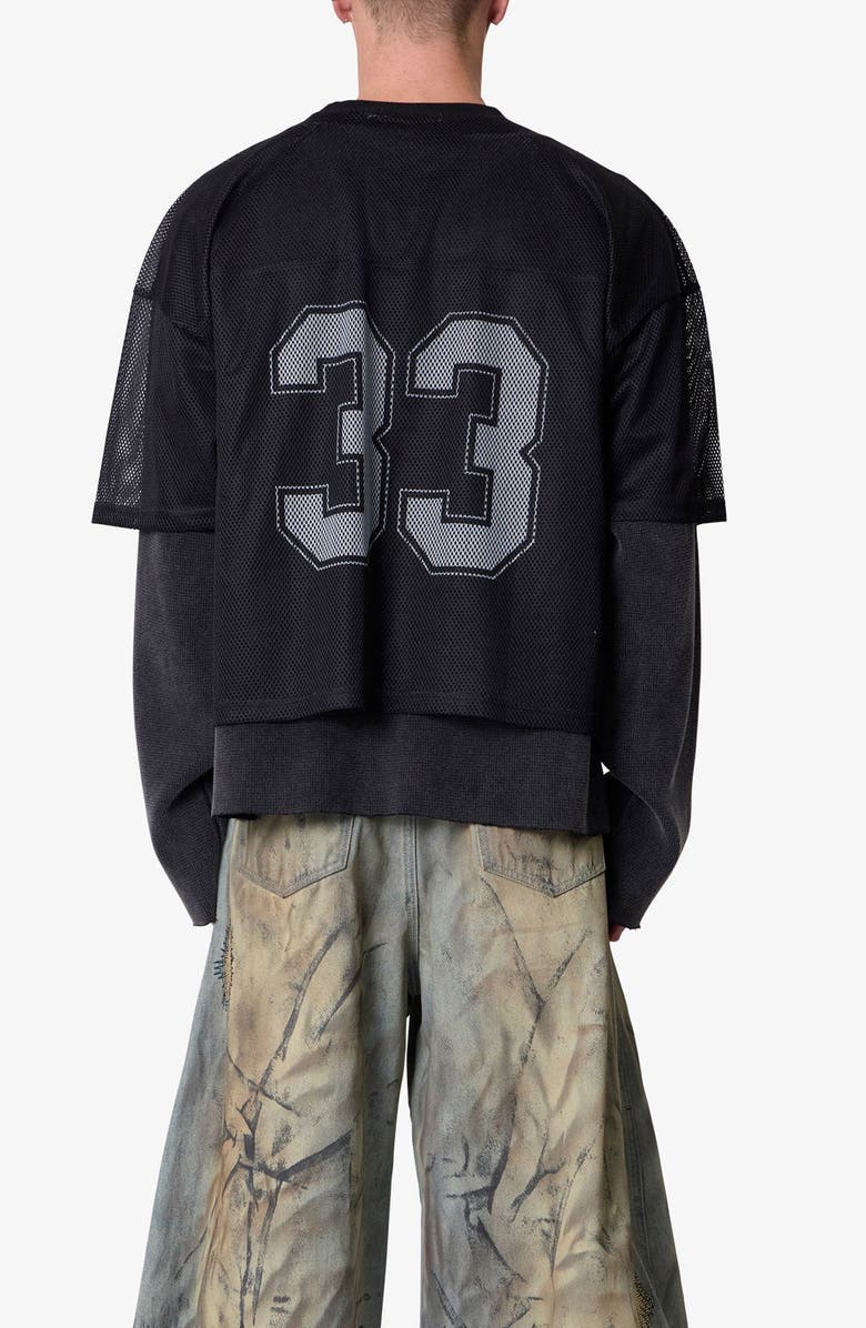 mnml Layered Look Mesh Football Jersey, Alternate, color, 