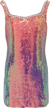 Lola + The Boys Sunset Ombre Shimmer Dress