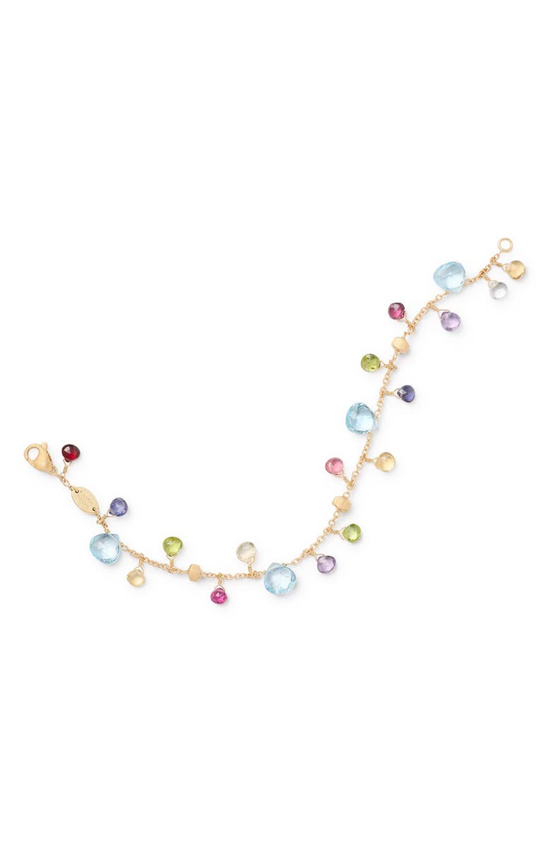 Marco Bicego Paradise Blue Topaz & Mixed Semiprecious Stones Single Strand Bracelet, Alternate, color,