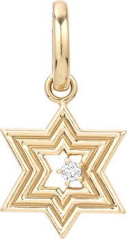 Adina Reyter Groovy Star of David Hinged Charm