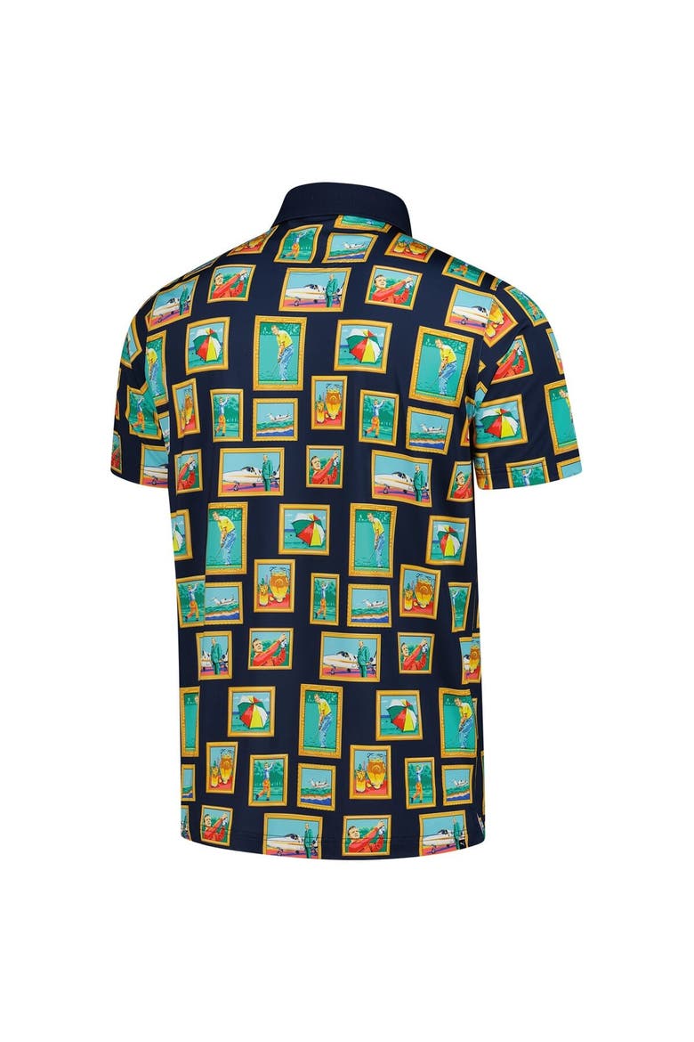 Men's Puma  Navy Arnold Palmer Invitational Photo MATTR Polo, Alternate, color, Navy
