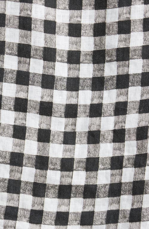 Desmond & Dempsey Long Sleeve Linen Pajamas In Multi