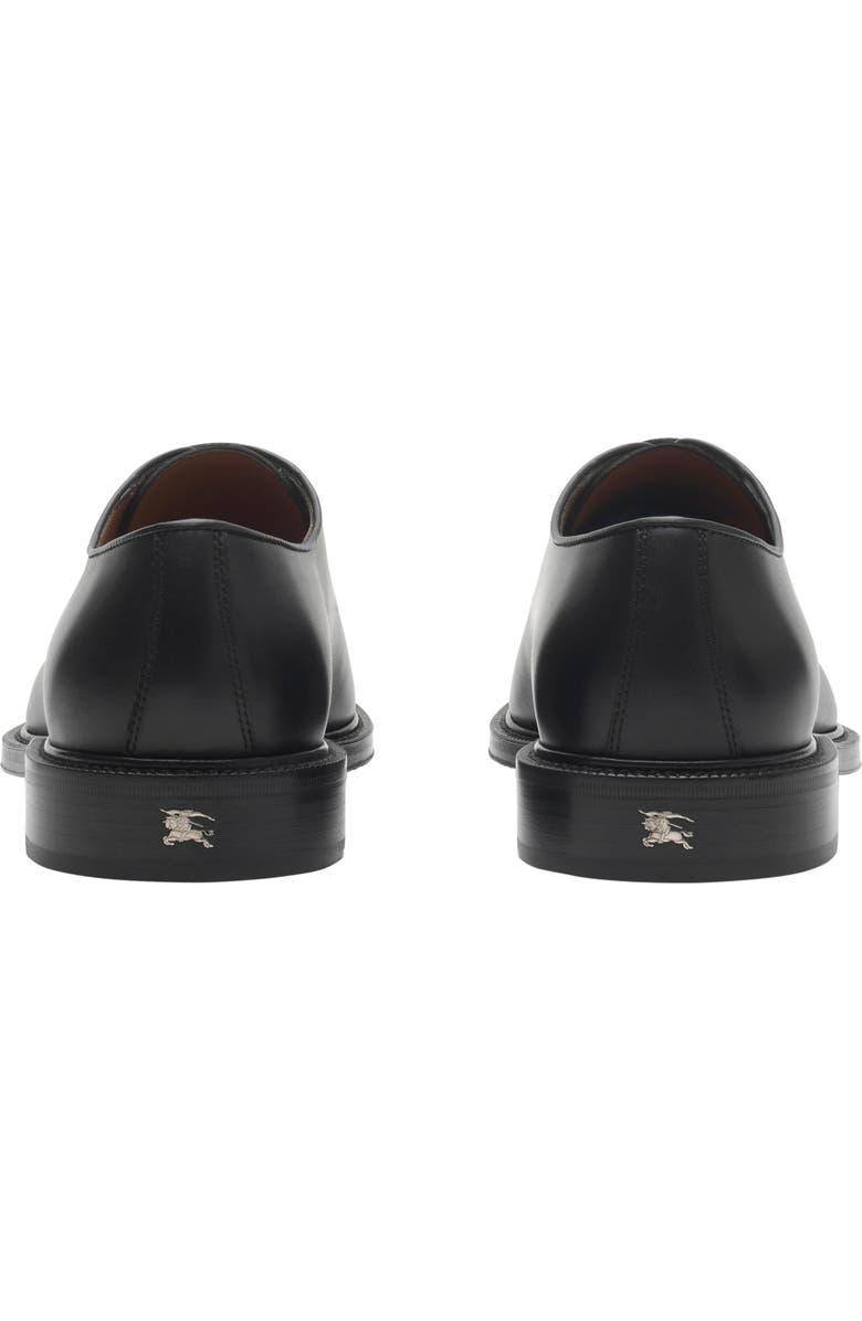 Burberry Leather Manor Derby Shoes, Alternate, color, Black