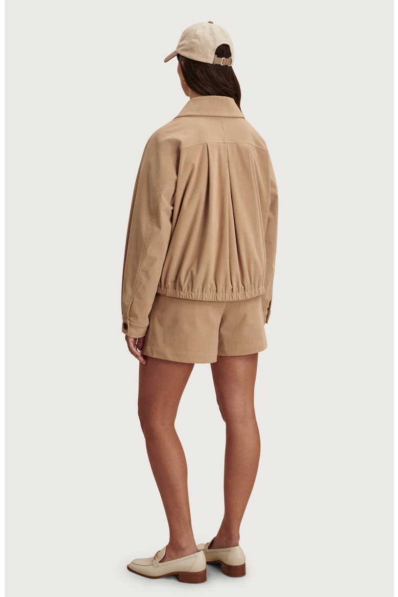 Nadina Corduroy Blouson Jacket, Alternate, color, LIGHT TAUPE