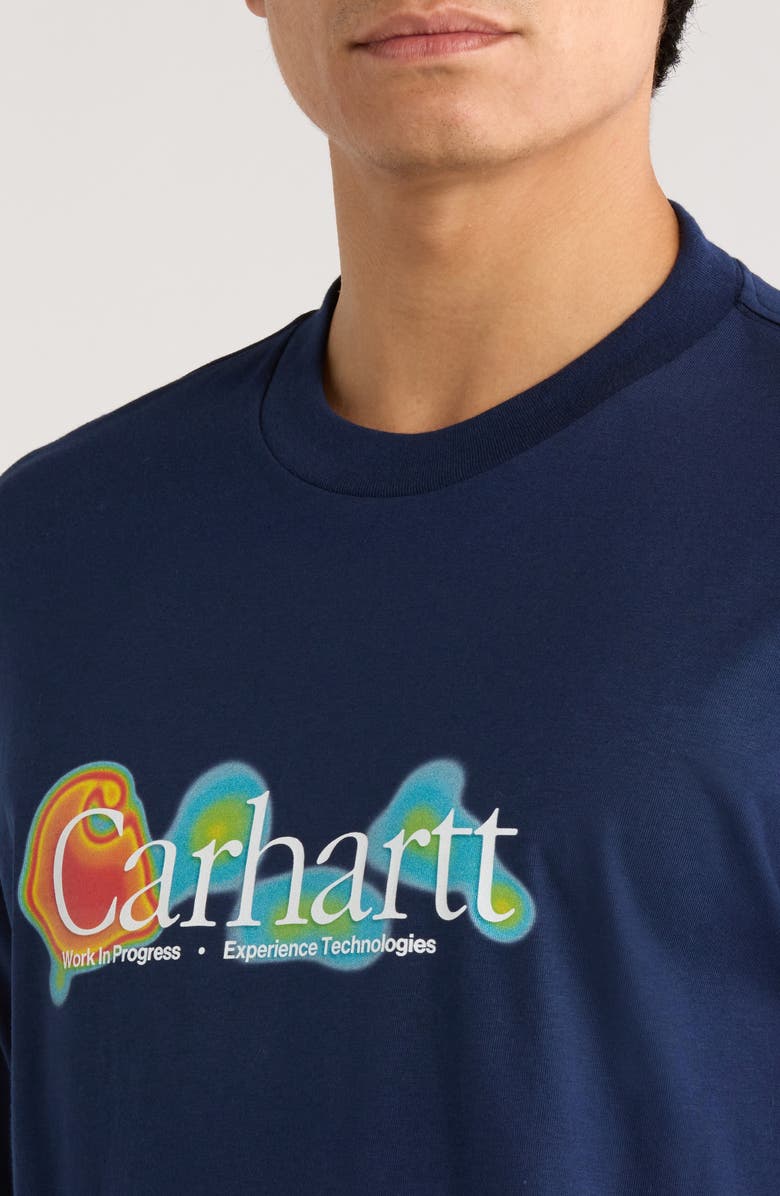 Carhartt Work In Progress Experiential Organic Cotton Graphic T-Shirt, Alternate, color, Jupiter