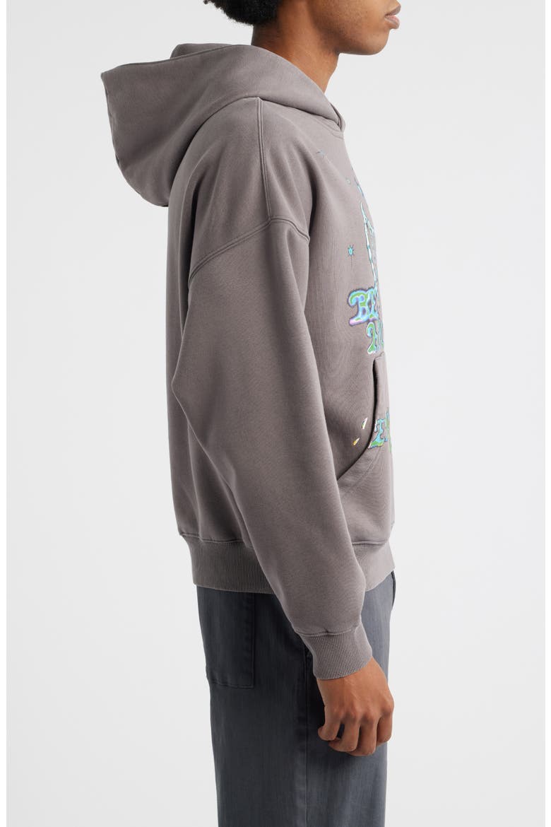 Enjoy Yourself Fleece Hoodie, Alternate, color, GREY