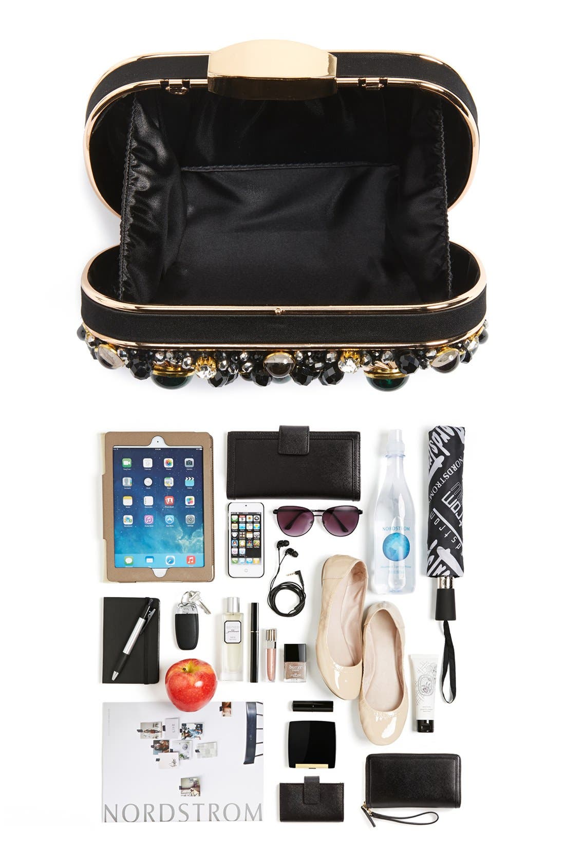 ZZDNU Natasha Couture Natasha Couture Embellished Box Clutch, Alternate, color, 