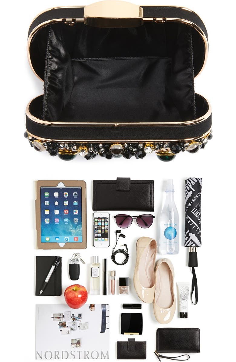 ZZDNU Natasha Couture Natasha Couture Embellished Box Clutch, Alternate, color,